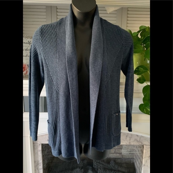 NWT Christopher & Banks Lagen grandma core open knit Sweater cardigan Small - Picture 3 of 8